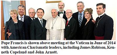 Pope Francis with American Charismatic leaders