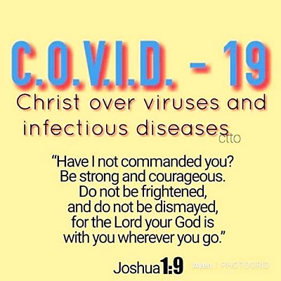 Christ over viruses and infectious diseases