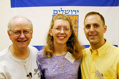 Dave with Tim and Amy at a 2001 Prophecy Partner Conference.