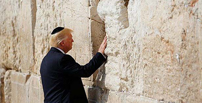 Donald Trump at the Western Wall
