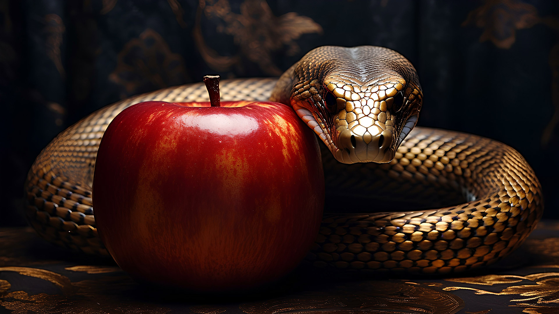 Snake and the Apple