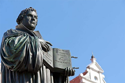 Statue of Martin Luther in Wittenberg, Germany