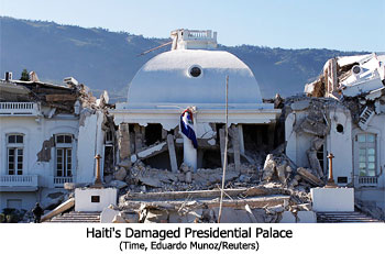 Haiti's Damaged Presidential Palace