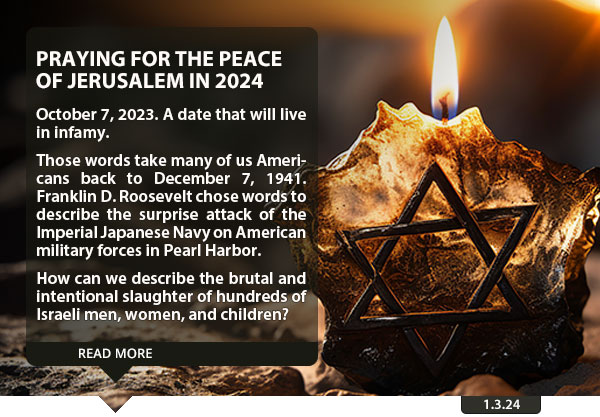 Praying for the Peace of Jerusalem in 2024