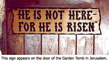 Garden Tomb Sign