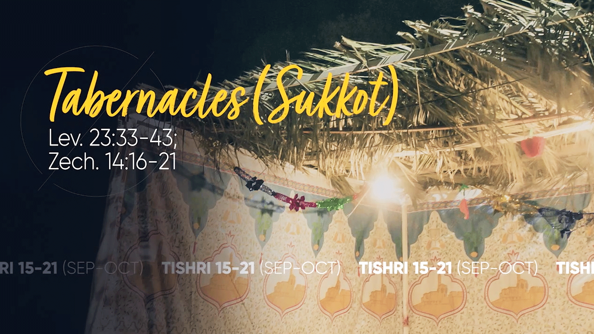 The Jewish Feast of Tabernacles
